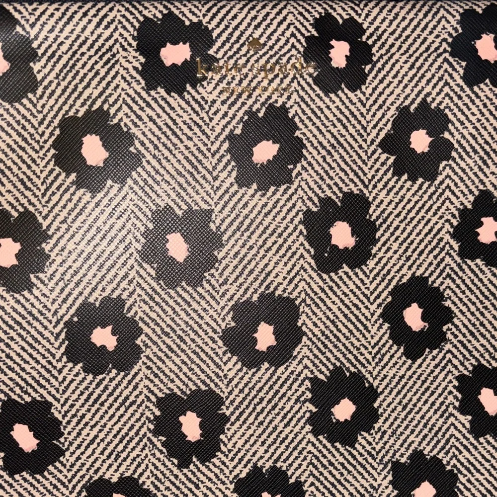 kate spade Black and Pink Floral Laptop Sleeve